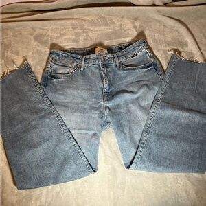 High rise denim jeans